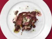 Buttermilch-Panna-Cotta mit Sauternes-Gelee und Himbeercoulis - Rezept
