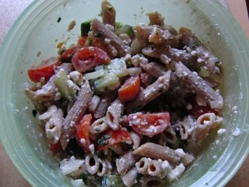 Rezept: Pikanter Nudelsalat Pikanter Nudelsalat - Rezept