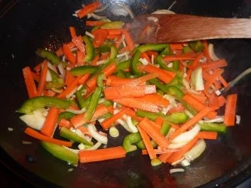 Fl/Pute: Putengemüsepfanne aus dem Wok - Rezept - Bild Nr. 5