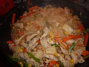 Fl/Pute: Putengemüsepfanne aus dem Wok - Rezept - Bild Nr. 8