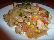 Fl/Pute: Putengemüsepfanne aus dem Wok - Rezept