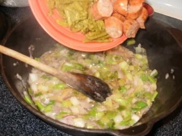 Suppe- Spargel Creme Suppe mit Shrimp und geraeucherte Wurst   -   Gut wenn es draussen kuehl ist - Rezept - Bild Nr. 4