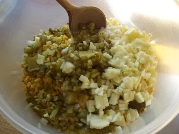 Salat...Porree-Mais-Salat - Rezept - Bild Nr. 3