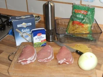 Schweinelachse in Nudelauflauf - Rezept - Bild Nr. 2