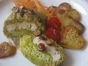 Hähnchenfilets im "gefütterten" Wirsingmantel - Rezept