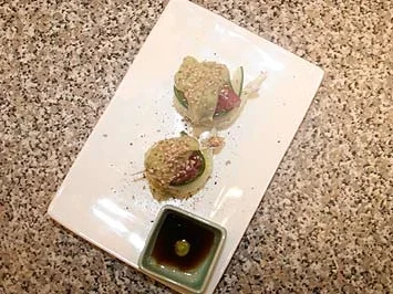 Tuna–Rolls - roher Tunfisch, mariniert in Sojasoße und Sesamöl - Rezept - Bild Nr. 9