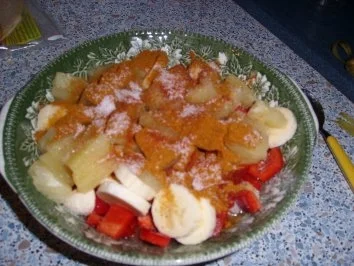 Fischcurry mit Banane und Ananas - Rezept - Bild Nr. 2