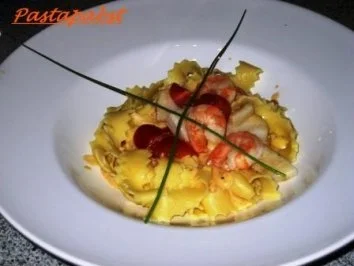 Pasta - Mafaldine an Garnelen und Jakobsmuscheln - Rezept - Bild Nr. 8