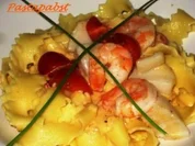 Pasta - Mafaldine an Garnelen und Jakobsmuscheln - Rezept