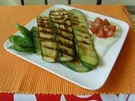 Gegrillte Zucchini mit Joghurt dip - Rezept