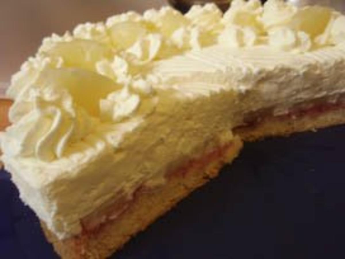 Torte: Topfen-Joghurt-Ananas-Sahnetorte - Rezept - kochbar.de