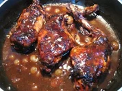 Rezept: Kaninchenbraten in Pflaumensoße ... Kaninchenbraten in Pflaumensoße ... - Rezept