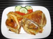 Rezept: Herzhaft umhüllte Bratwurst im Blätterteig Herzhaft umhüllte Bratwurst im Blätterteig - Rezept