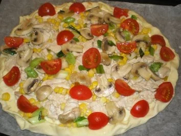 Blätterteigpizza - Rezept