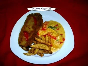 Kalbsschnitzel  mit Kartoffelsticks - Rezept