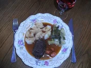 Fleisch: Schweinebäckchen geschmort - Rezept