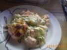 Hauptgericht: Lachsgratin mit Zucchini, dazu Salzkartoffeln - Rezept