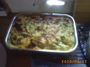 Hauptgericht: Lachsgratin mit Zucchini, dazu Salzkartoffeln - Rezept - Bild Nr. 8