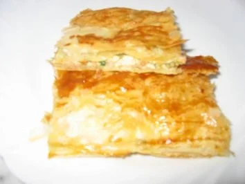 Blätterteigpastete mit Lachs und Krabben - Rezept