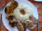 Schweinefilet mit Kümmelstampfkartoffeln und paniertem Blumenkohl - Rezept
