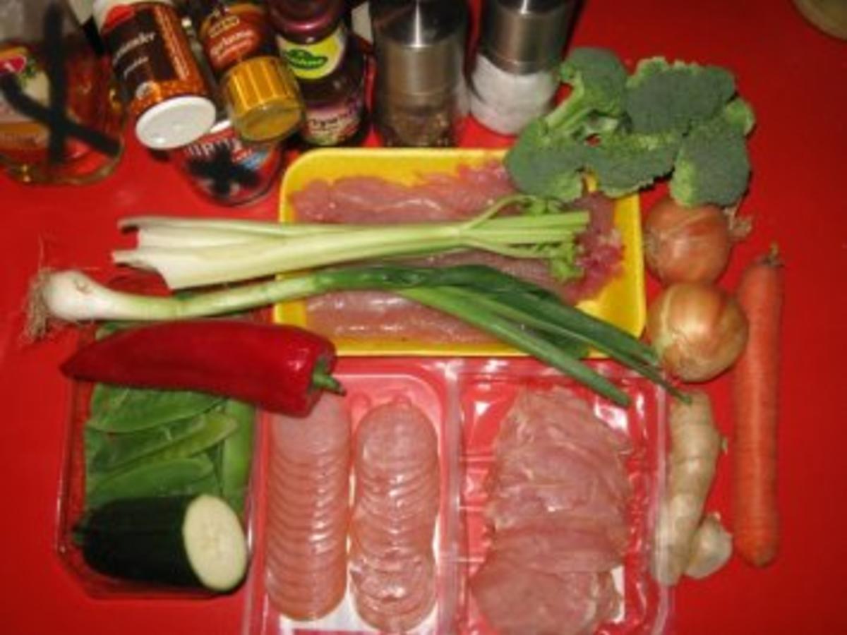Thai-Hähnchen-Gemüsewok - Rezept mit Bild - kochbar.de