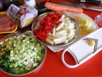 Rezept: Thai-Hähnchen-Gemüsewok Bild Nr. 3 Thai-Hähnchen-Gemüsewok - Rezept - Bild Nr. 3