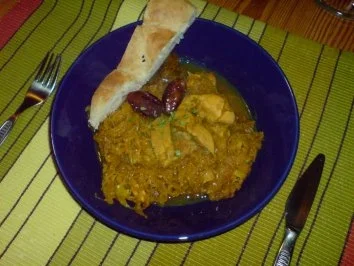 Asiatische Sauerkrautpfanne mit Curry - Rezept