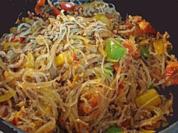 Hackfleischpfanne mit Glasnudeln - Rezept