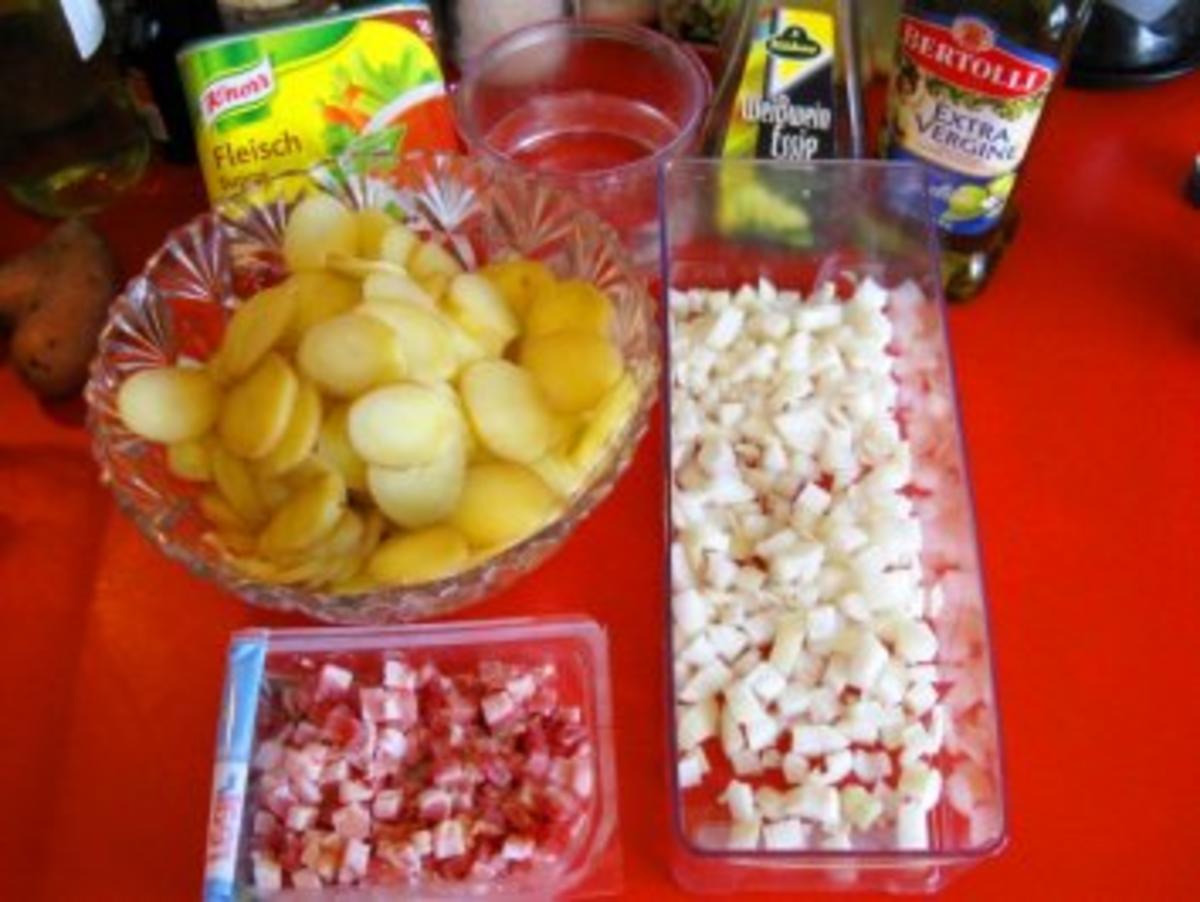 Warmer Kartoffelsalat mit Kasseler-Lachse - Rezept - Bild Nr. 3