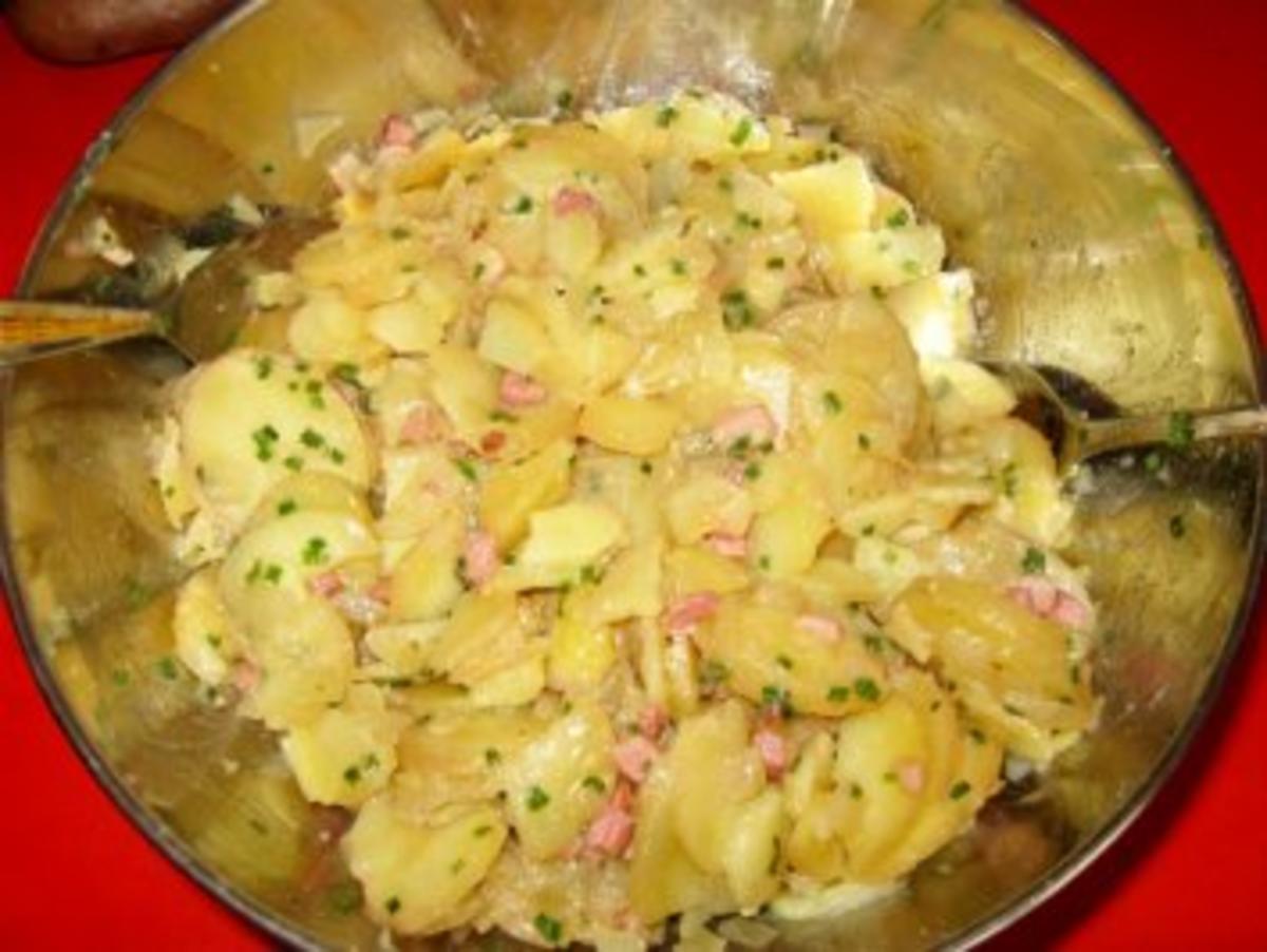 Warmer Kartoffelsalat mit Kasseler-Lachse - Rezept - Bild Nr. 8