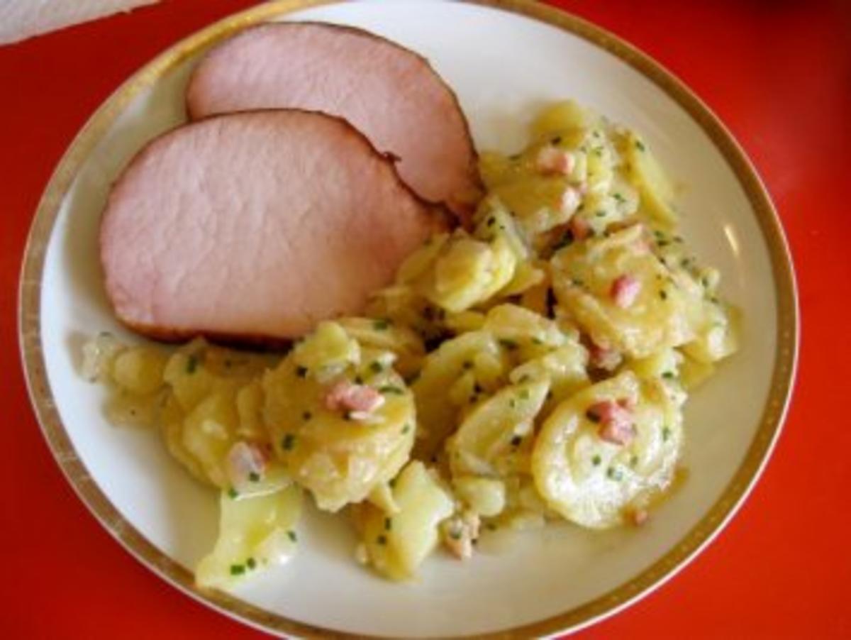 Warmer Kartoffelsalat mit Kasseler-Lachse - Rezept - Bild Nr. 9