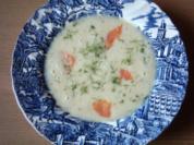 Selleriecremesuppe mit Räucherlachs - Rezept