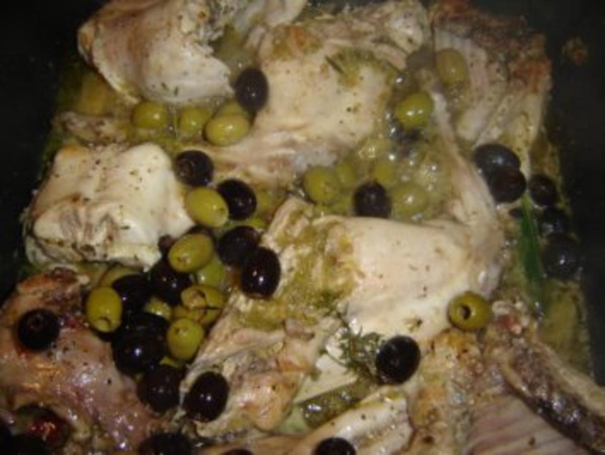 CONIGLIO ALLE OLIVE - Kaninchen mit Oliven - Rezept - Bild Nr. 6