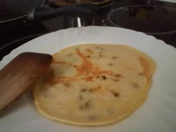 Rezept: Eierkuchen mit Schokodrops Eierkuchen mit Schokodrops - Rezept