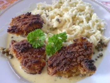 Rezept: Schweinemedaillons mit Orangeat-Kruste und Pfeffer-Rahmsoße Bild Nr. 23 Schweinemedaillons mit Orangeat-Kruste und Pfeffer-Rahmsoße - Rezept - Bild Nr. 23