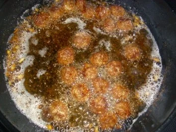 Frikadellen mit Minze ~ Kartoffelspalten ~ gr. Salat ( siehe Kb) - Rezept - Bild Nr. 4