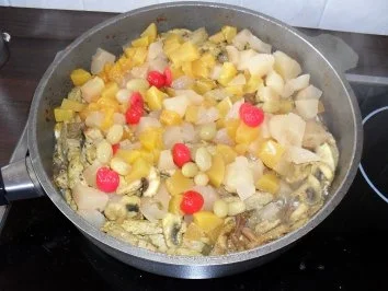 Rezept: Schweinecurry - mit Früchten Bild Nr. 5 Schweinecurry - mit Früchten - Rezept - Bild Nr. 5