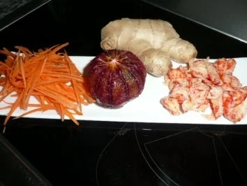 GLASFOOD 9 /FISCH:Wakame Algensalat mit Jakobsmuscheln und Blutorangenfilets - Rezept - Bild Nr. 3