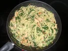 Spinat-Lachs-Nudeln - Rezept