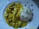  Geschnetzeltes mit Früchten in Curry - Sahne Soße - Rezept