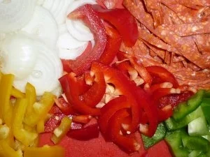 Scharfe " Salame di Napoli " Pizza - Rezept - Bild Nr. 5