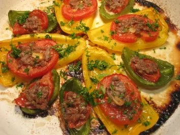 Bunte Paprika-Schiffchen ... - Rezept