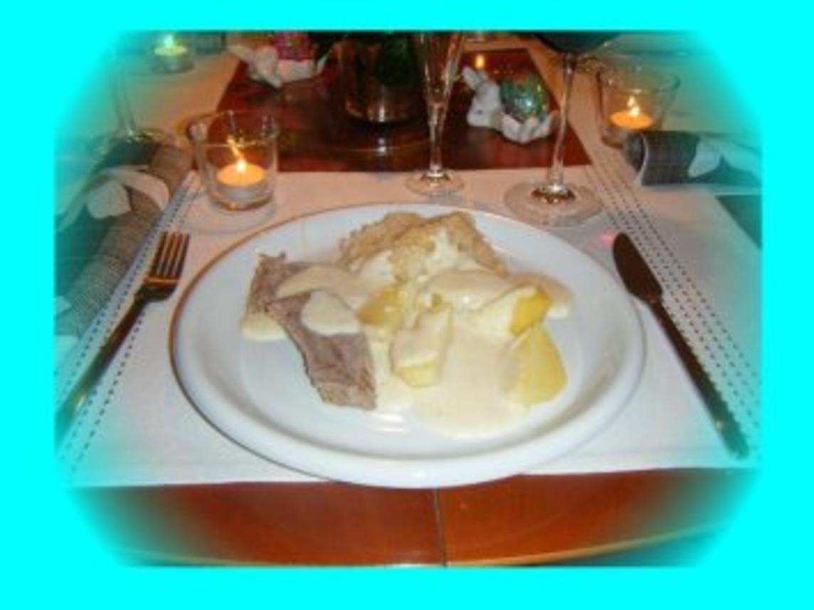 Tafelspitz mit Kartoffeln, Sauerkraut und Meerrettichsoße - einfach ...