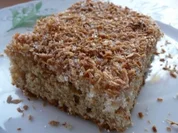 Kuchen: Dinkel-Blechkuchen mit Kokosraspeln - Rezept