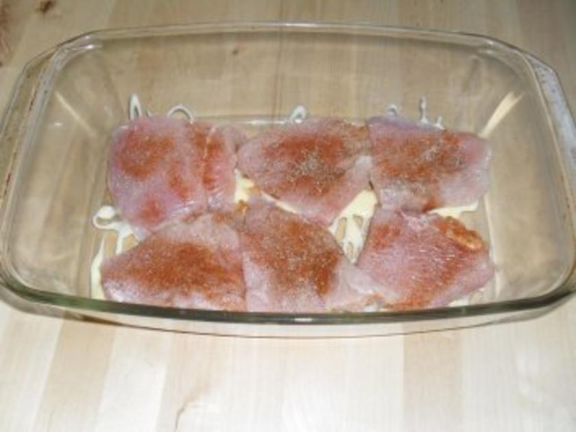 Schnitzelauflauf mit Schnitzel, Schwein-, Pute-, Hähnchen- , ganz nach ...