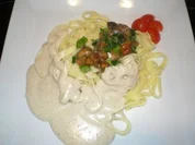 Nudeln an Waldpilzsauce - Rezept