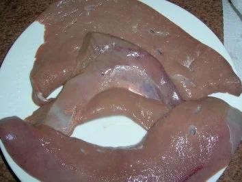 Rezept: Kalbsleber Berliner Art mit Äpfeln, Zwiebel und feinem Kartoffelstock Bild Nr. 4 Kalbsleber Berliner Art mit Äpfeln, Zwiebel und feinem Kartoffelstock - Rezept - Bild Nr. 4