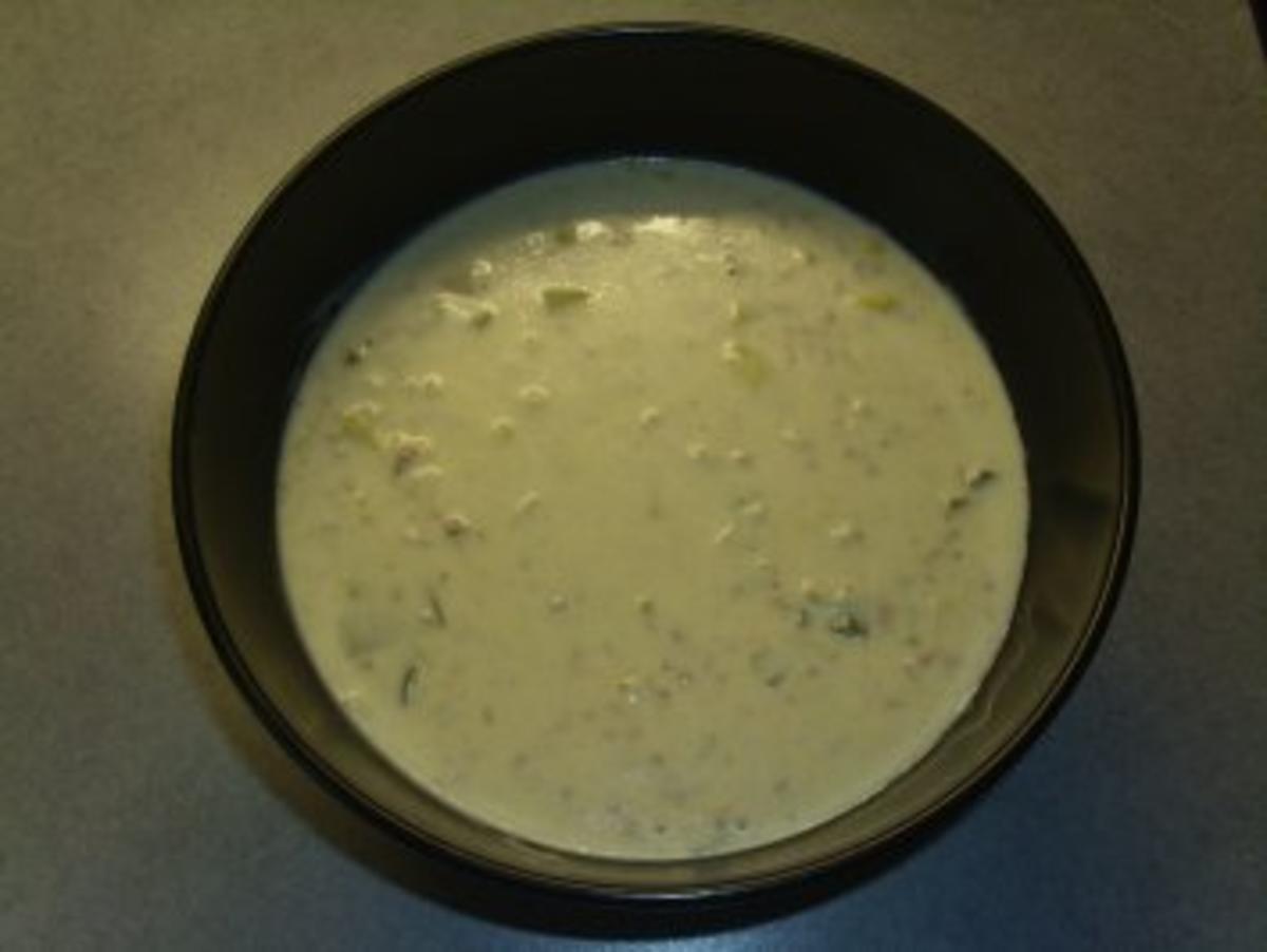 Suppen: Hackfleisch - Käse - Lauch -Suppe - Rezept