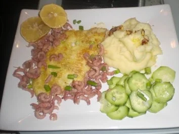 Limandesfilet in Ei mit Krabben - Rezept