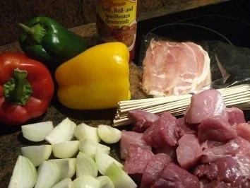 Fleisch:  FLEISCHPÄCKCHEN am Spieß - Rezept - Bild Nr. 2